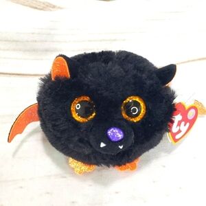 TY Puffies Echo Black Orange Bat Plush Stuffed Toy 3 Inch 2021